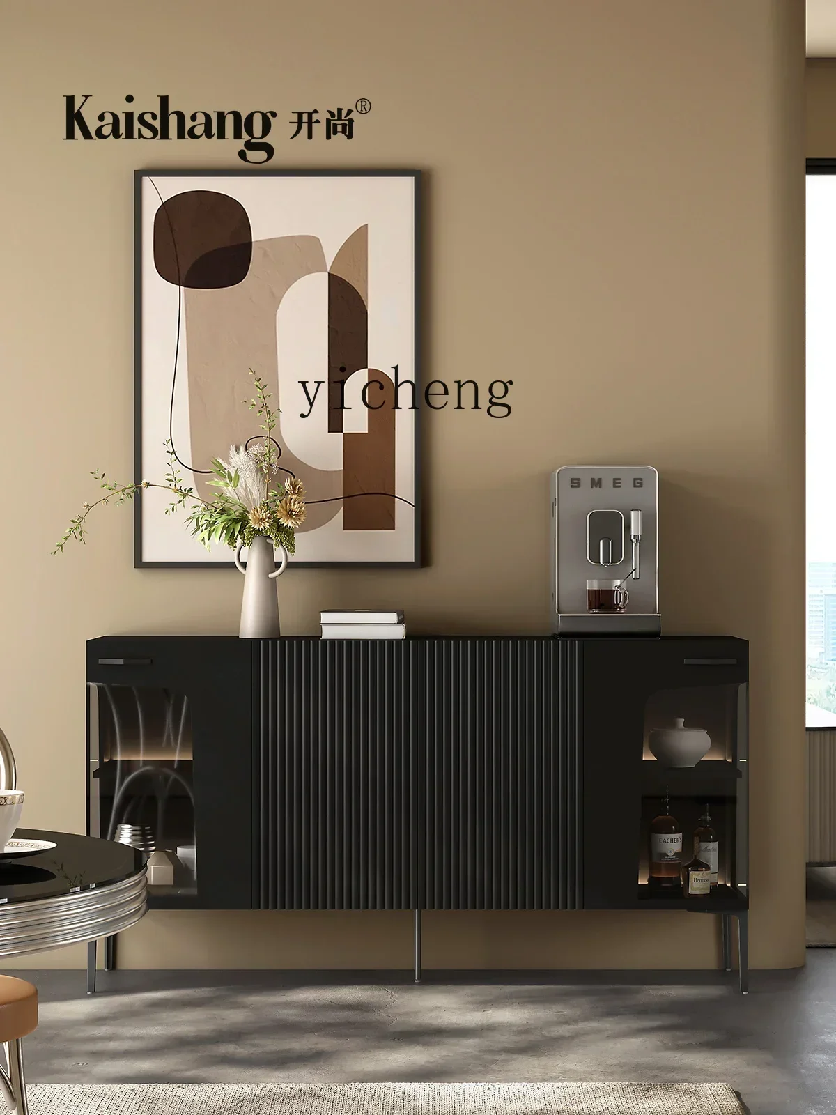 b11-light luxury dining side entrance cabinet modern high-end living room locker large-capacity storage cabinet home decor