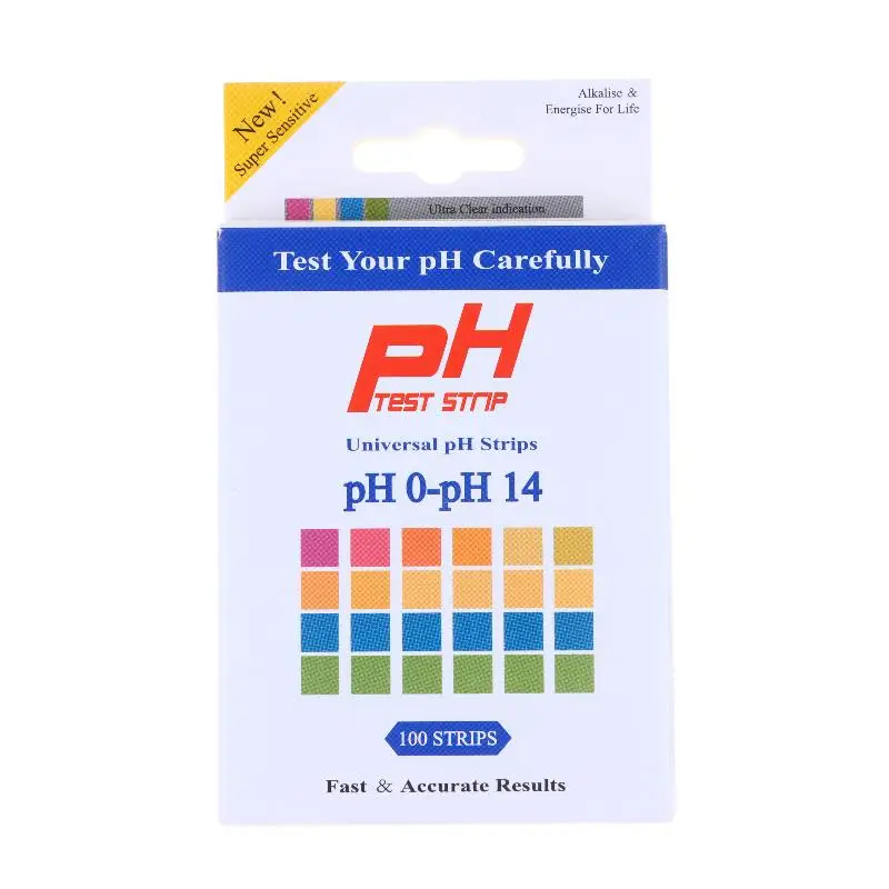 100Pcs PH Test Strips 0-14 Universal Strips To Test Water Quality For Swimming Pools Hydroponics Aquarium Soil Urines