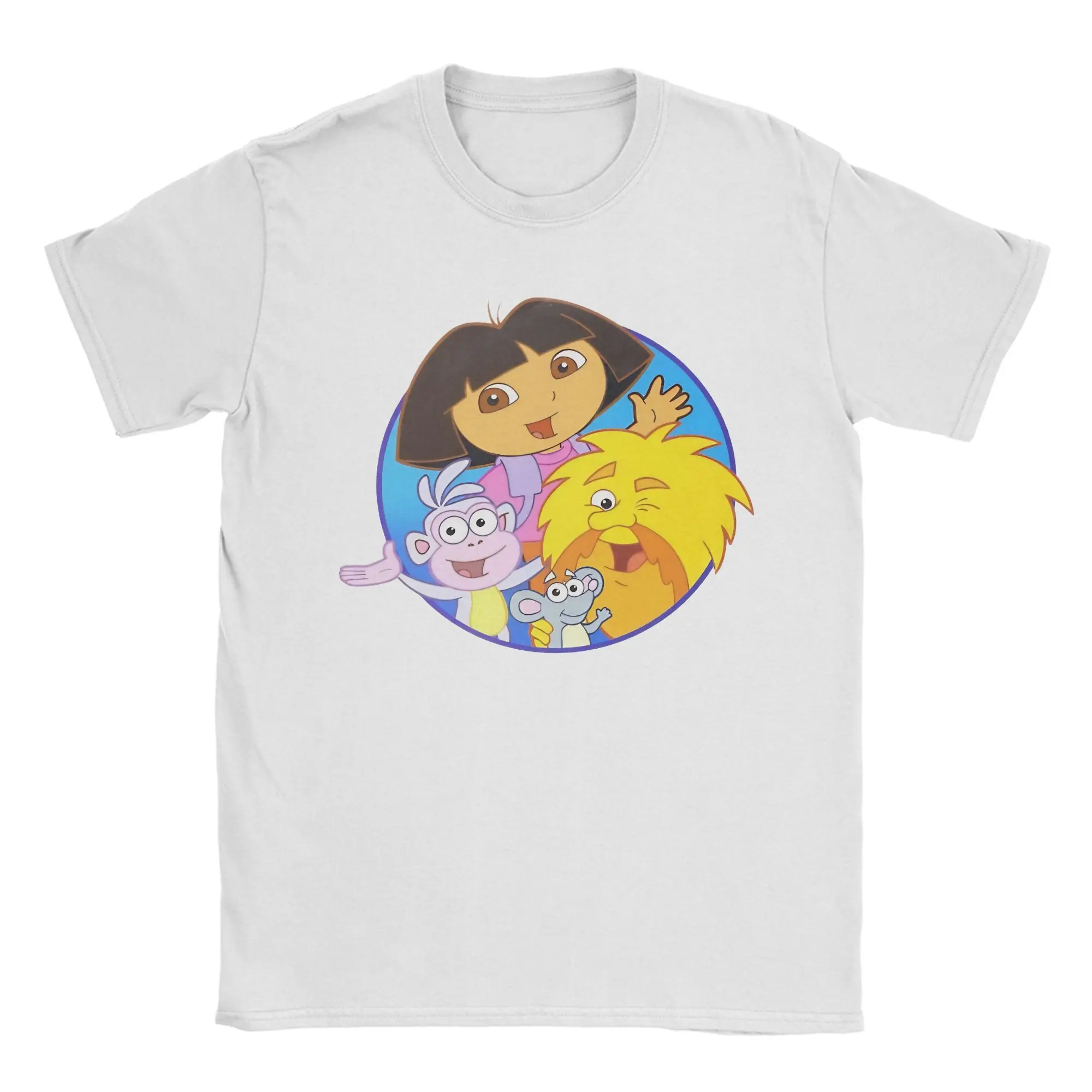 تي شيرت صيفي دورا ذا اكسبلورر للمغامرة والأحذية 100% قطن تي شيرت للرجال Y2K أساسي مقاس كبير 6XL تي شيرت بأكمام قصيرة #1