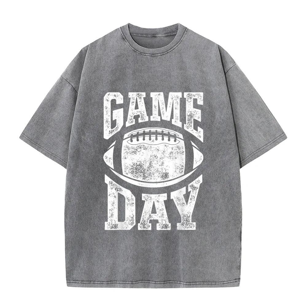 Game Day Football Season Funny Men Women Team Sports Vintage T-Shirt New In Tops & Tees High Quality Short Sleeve Camisetas