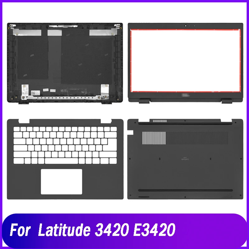 Tampa traseira para Dell Latitude 3420 E3420 Laptop, LCD tampa traseira superior, moldura frontal Palmrest, caixa inferior superior, preto, A, B, C, D Shell, Novo