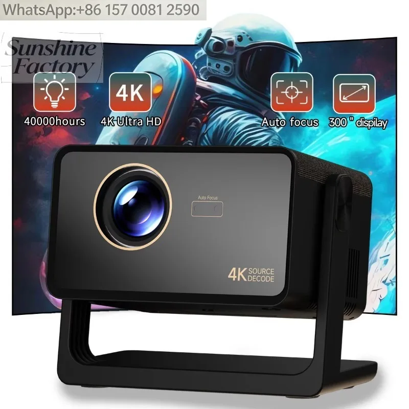 【Hit Product】Hot Selling Auto Focus Android H3 Projector Home Theater Smart Tv Outdoor Projectors 4K Full Hd Mini Portable Video