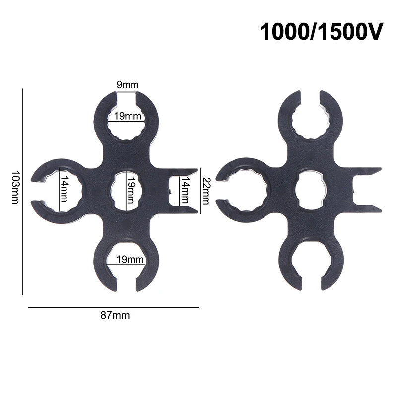 2 шт., гаечный ключ для солнечного разъема, фотоэлектрический ключ, инструмент для снятия и сборки, 1000 В, 1500 В, фотоэлектрический адаптер, кабель, инвертор солнечной панели