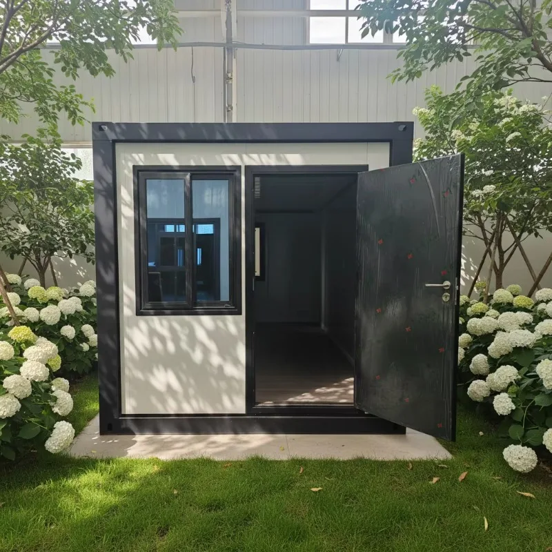 Office Dedicated Foldable Modular House Open Space Layout Glass Partition Bright Environment Portable Prefab Building Startup