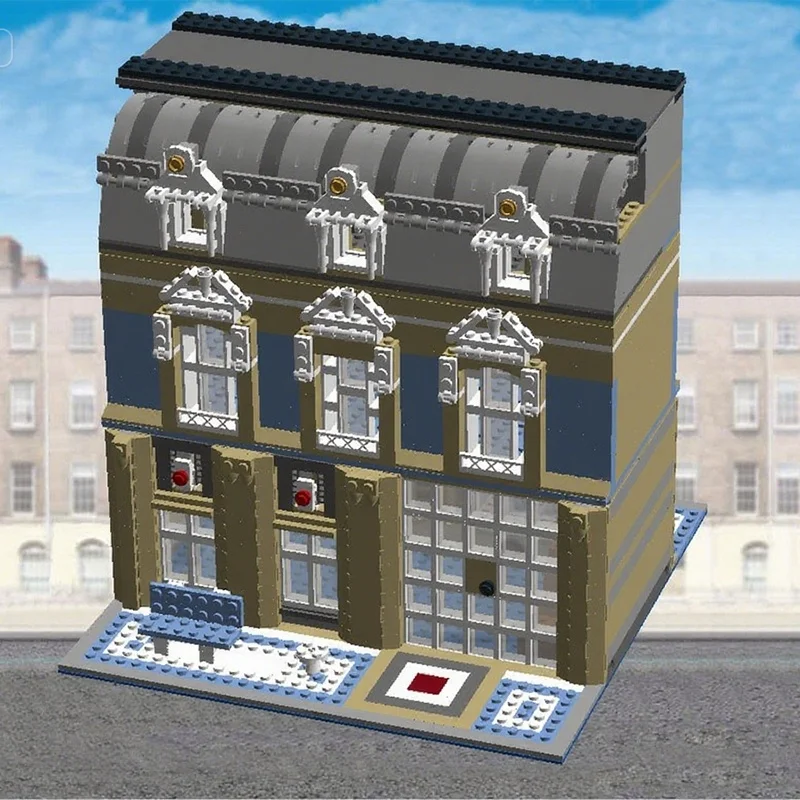 2342pcs MOC London Bridge House Modulair Modelbouw Kerstcadeaus Blokken Architectuur DIY Creatief Kinderen Speelgoed Verjaardag