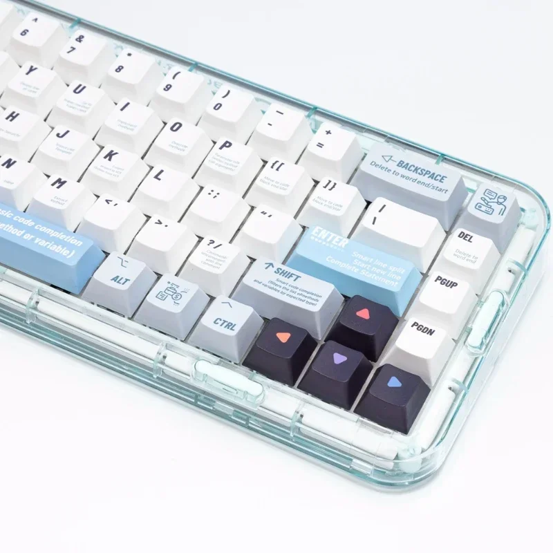 Imagem -05 - Teclas Conjunto Tampas de Chave de Perfil Cereja Pbt Programador Dye-sub Faça Você Mesmo Personalizado Branco Keycap para Teclado de Jogos Mecânicos 143