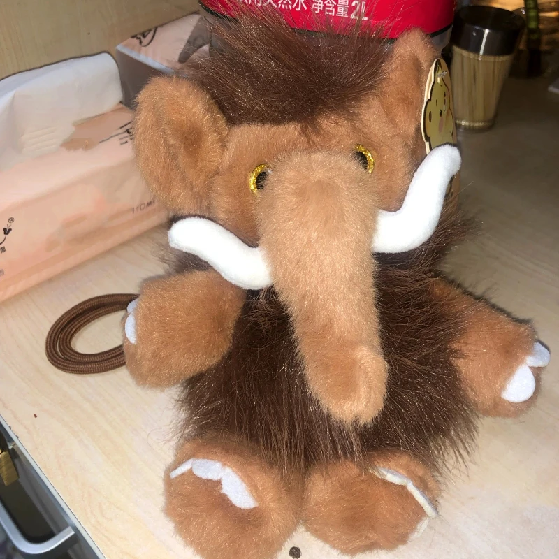 Nette Mammut Cartoon Plüsch Spielzeug Desktop Ornament Rucksack Hängende Dekoration Puppe Schlüsselring Plus Schlüsselbund Puppe Geburtstag Geschenk
