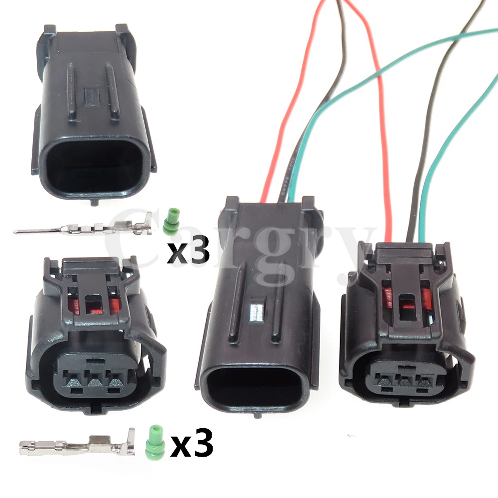 1 Set 3P AC Assembly Car Wiring Terminal Waterproof Plug 6189-1129 6188-4920 Auto Crankshaft Position Sensor Socket For Toyota