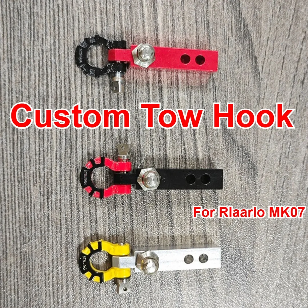 For Rlaarlo MK07 1/7 RC Offroad Vehicle Metal Tow Hook Custom Model Number Decorative Styling Parts Decor Upgrade Accessories