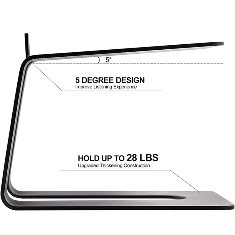 1 قطعة حامل منضدية مضاد للاهتزاز بتصميم متضمن معدني لتجربة صوت أفضل