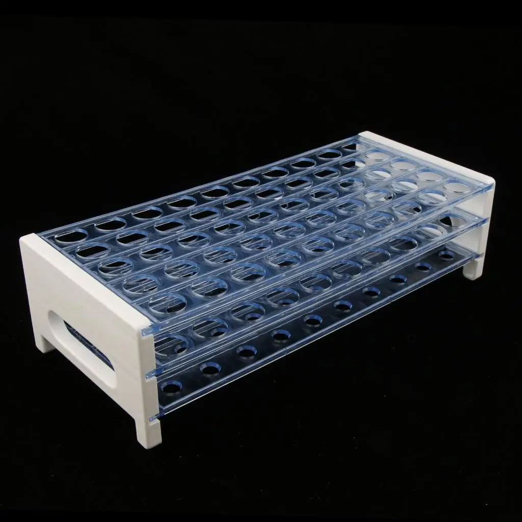 Laboratory Plastic Centrifuge Tube Stand 50-hole Detachable Test Tube Storage Rack for Science Research and School Use