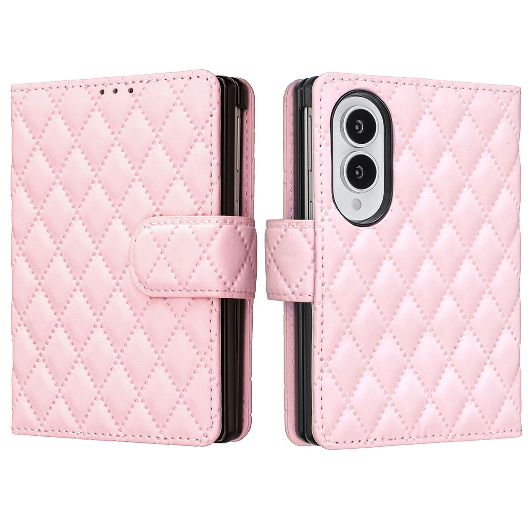 For Samsung Galaxy Z Fold 8 Wide ZFold8 Case Skin-Friendly Luxury Matte Leather Flip Wallet Card Slot Shockproof Back Cover