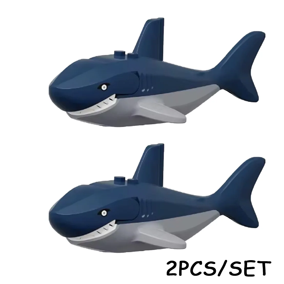 MOC Meerestiere Bausteine Teufelsrochen Hai Delfin Anglerfisch Koralle Muschel Seestern Oktopus Bausteine Spielzeug