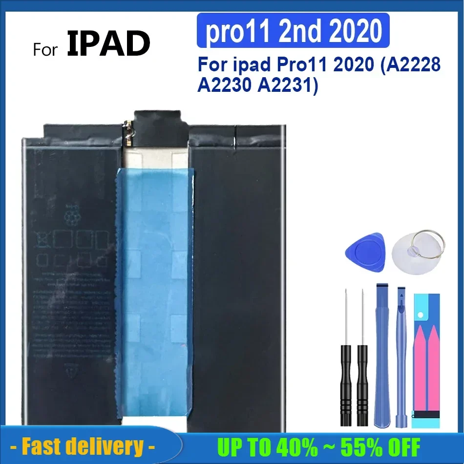 

pro11 1st 2018 pro11 2nd 2020 Tablet Battery For iPad Pro 11 2018 A1980 A2013 A1934 A1979 A2042 2020 A2228 A2230 A2231 2rd 2th