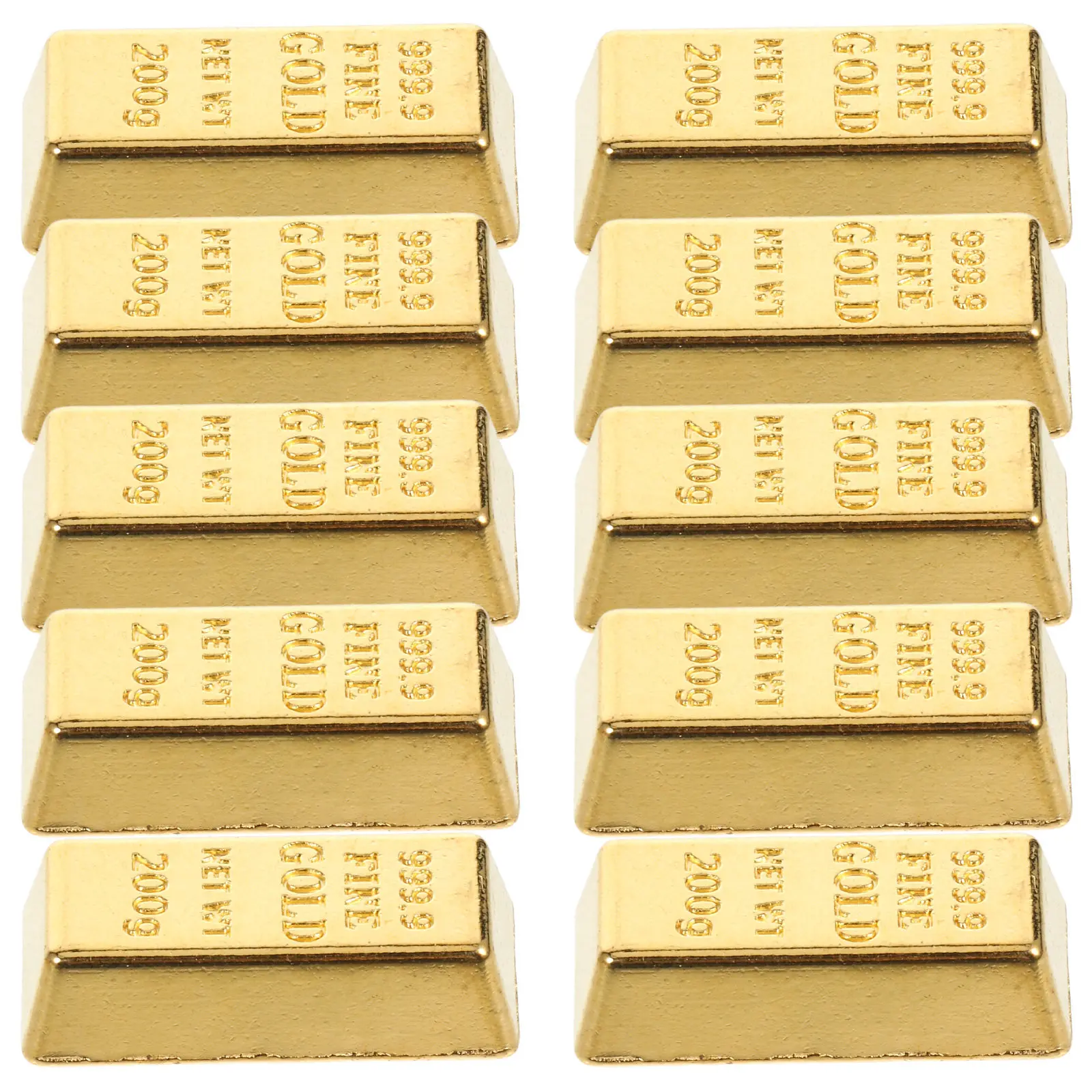 

10Pcs Mini Hollow Style Golden Brick Mini House Accessories Miniature Scene Decoration Prop House