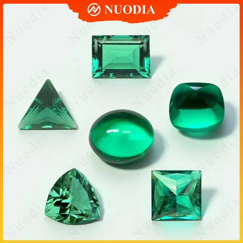 

Lab Grown Colombia Emerald Princess/Smooth Surface Oval/Sugar Tower/Trillion/Rectangle/Triangle Cut Hydrothermal Emeralds GRA