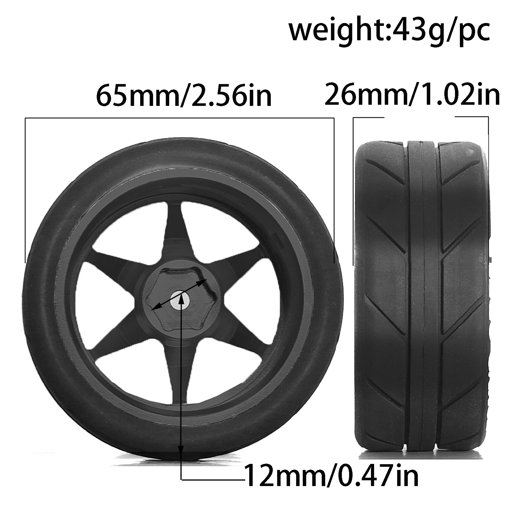 RC Wheels and Tires Metal Wheel Rims for Tamiya TT01 TT02 XV01 TA06 A959 PTG2 HPI KYOSHO PTG2 1:10 Street Touring Drift Car