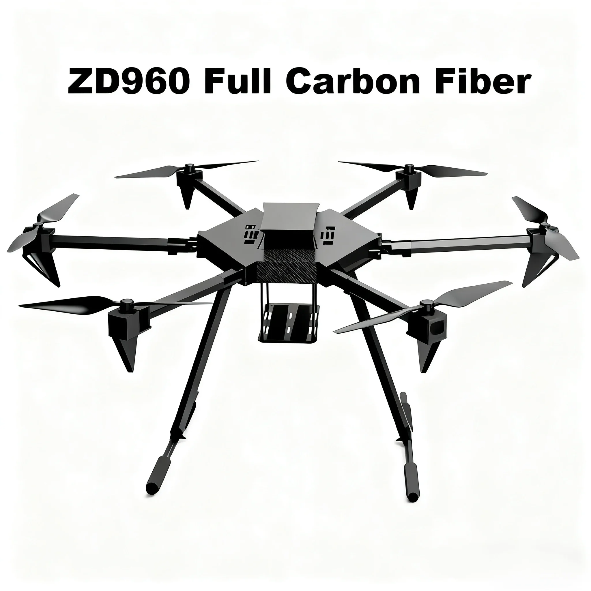 Rctosky ZD960 PIXHAWK2.4.8 M8N Full Carbon Fiber  Hexa-Rotor Frame BLHELI 40A ESC Flight Comtrol Rado Telemetry Set