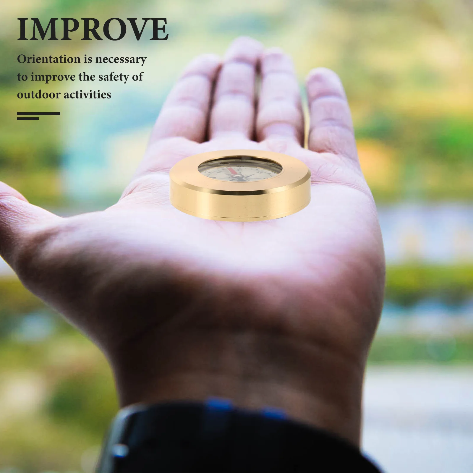 

Copper Portable Compass for Hiking Boating Outdoor Camping Survival Navigation Tool Pocket Nautical Marine Hiking Backpacking