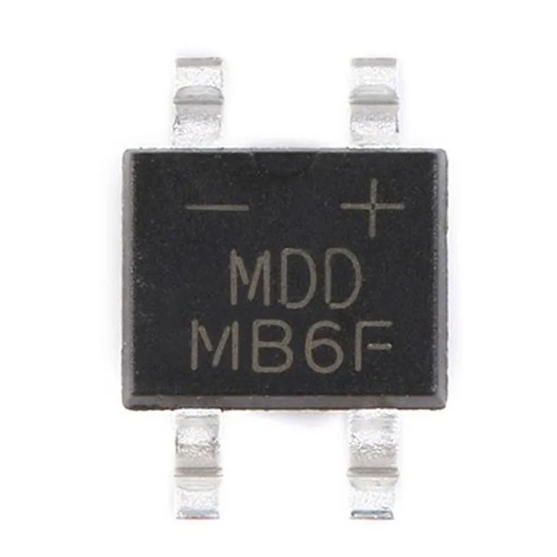 100Pcs MB6S Ultra Thin Rectifier Bridge Stack SOP-4 MB2S/MB8S/MB10F/MB10S/MB6F/MB8F/MBF