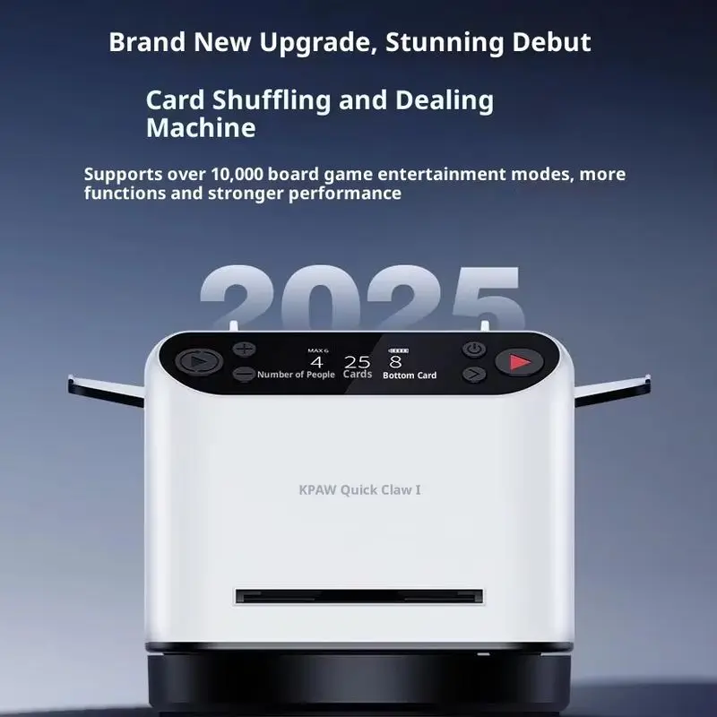 ACE 5 Texas Holdem Poker Card Shuffler Automatico Fast Claw Accessorio da gioco per casinò dal design speciale a forma di uovo per l'intrattenimento