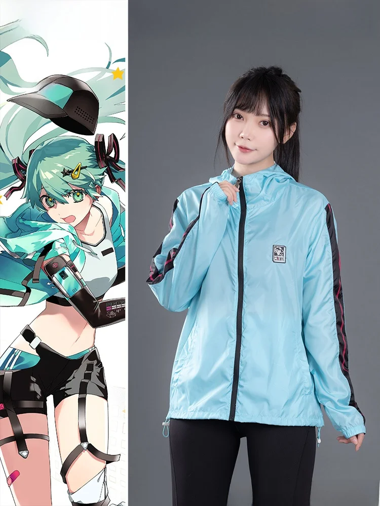 moeyu-miku-vocaloid-ete-mince-exterieur-jaet-protection-solaire-vetements-d'exterieur-anime-theme-tenue-decontracte-pour-hommes-et-femmes