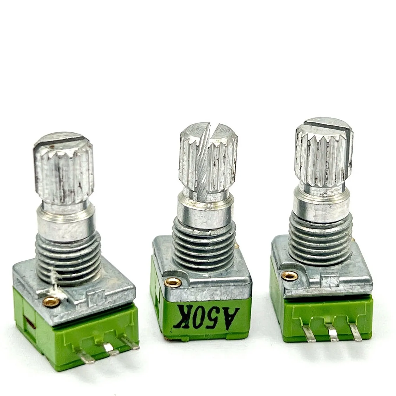 Original New 100% RK09 Precision Potentiometer Single Audio Tuning A50K B50K Axis Length 15MM 3Pin (SWITCH)
