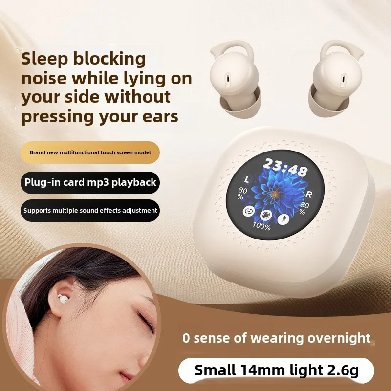 Q26Pro Smart Screen Bluetooth Earphones for Side Sleepers