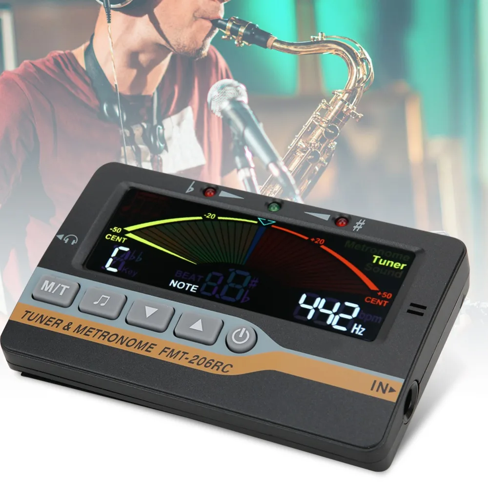 ​3 in 1​ Electronic Metronome​ ​With Pickup Clip​ ​Beat Device​ ​Metronome Tuner​ ​Chromatic Tuning Modes​ ​LCD Display​
