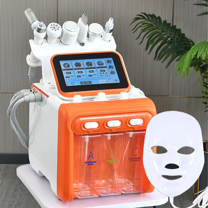 7 in 1 Aqua Peeling H2O2 Facial Machine Hydra Water Dermabrasion Skin Scrubber Peel Oxygen Jet Facial Machine