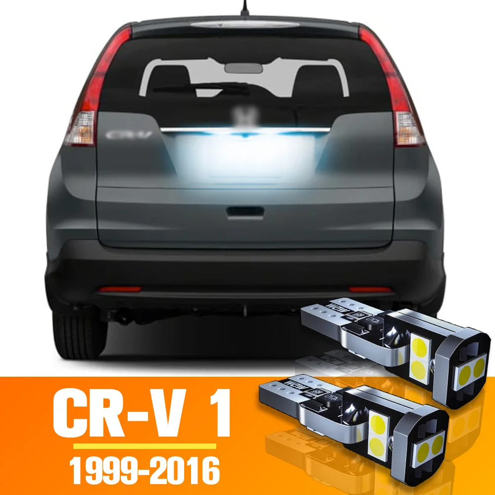 

2pcs LED License Plate Light Bulb Accessories For Honda CR-V CR V CRV 1999-2016 2007 2008 2009 2010 2011 2012 2013 2014 2015