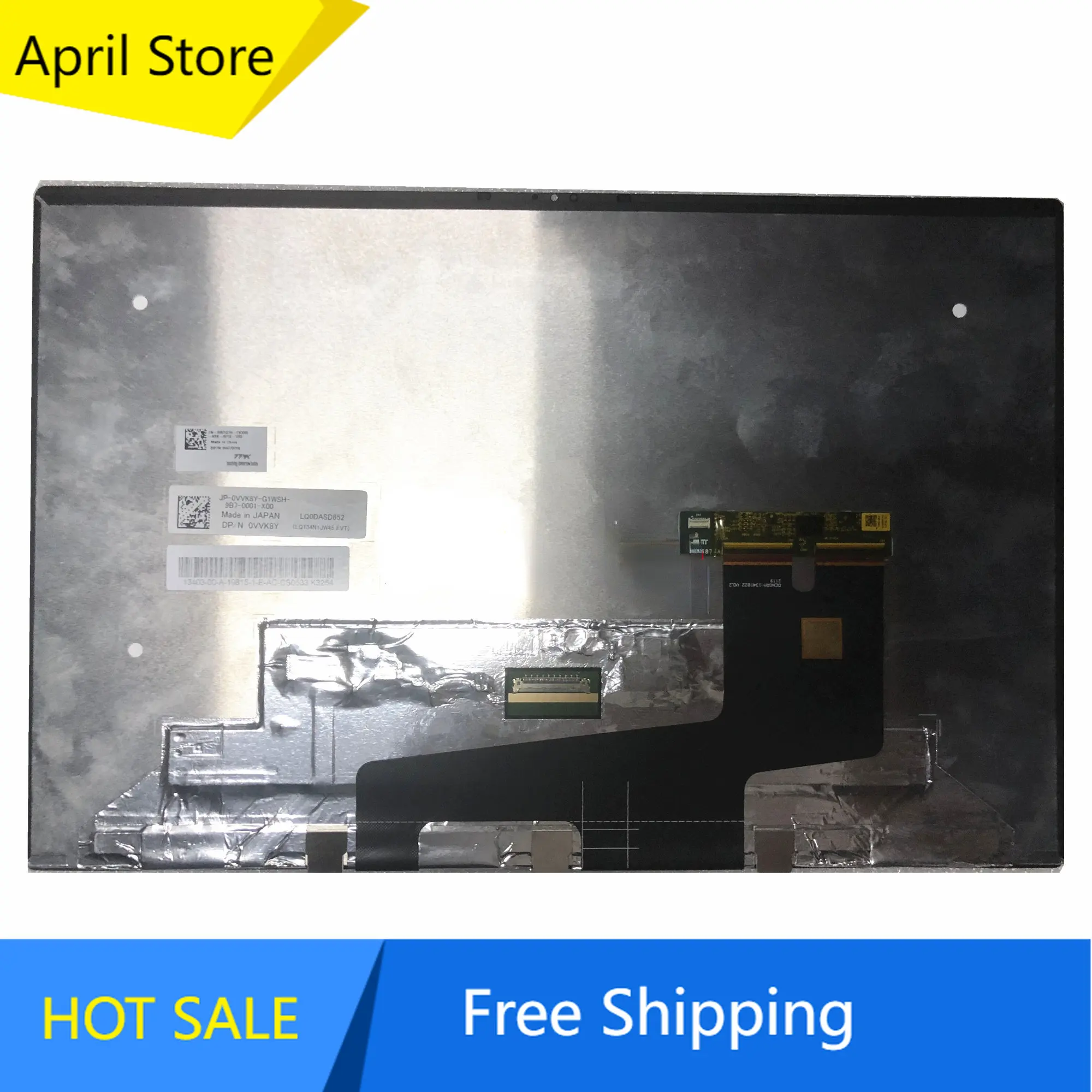 LQ0DASD652 LQ134N1JW45 EVT 13.4 ''แล็ปท็อป LCD Touch Screen Digitizer Assembly สำหรับ DELL DP/N: 0VVK8Y