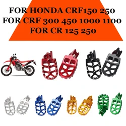 Motorcycle FootRest Footpegs Foot Pegs Pedals For HONDA CR125 CR250 CRF 250 X 300 L 450 150 R CRF250L CRF300L CRF1000L CRF1100L