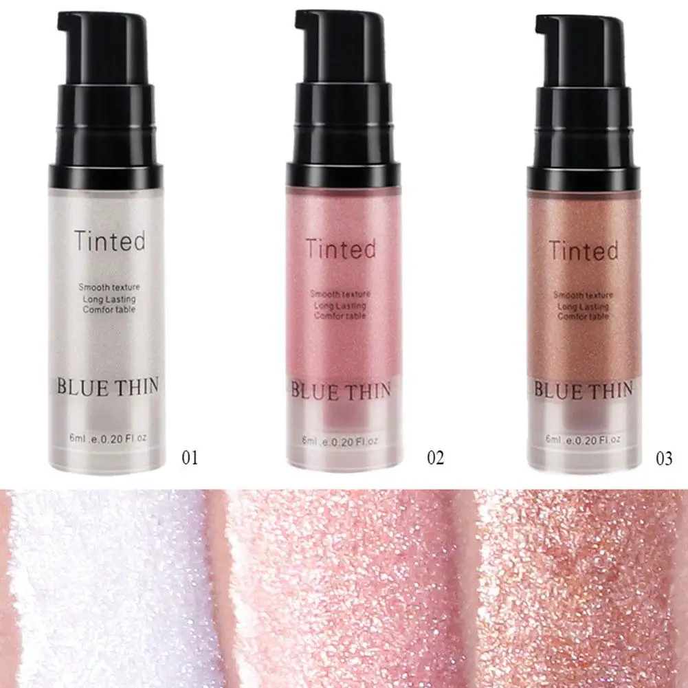 Shimmer Liquid Highlighter Face Contouring Pearlescent Brightener Body Glow Face Makeup Makeup Bronzer Contour V5U1