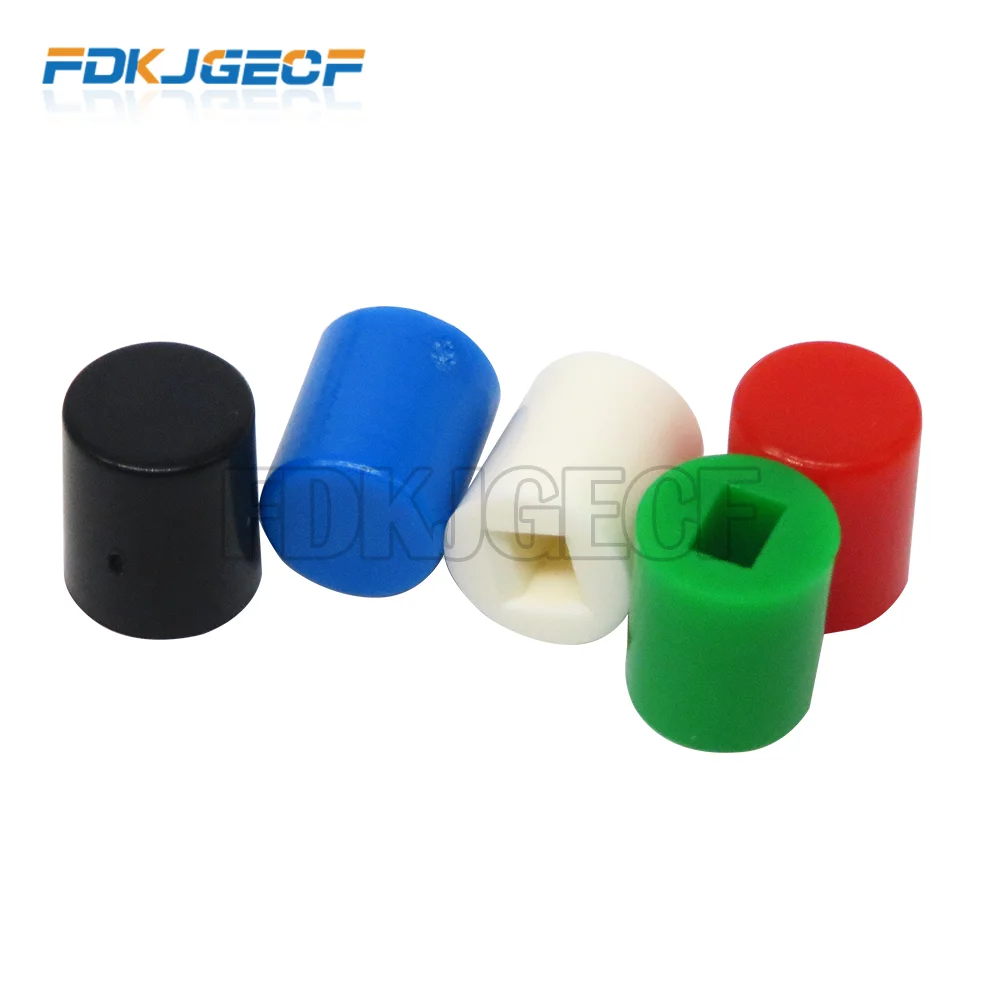 50PCS 5color Tactile Push Button Switch Cap Cover 67mm Applies to 5.8*5.8 7*7 8*8 8.5*8.5 Self-locking Switch Button Cap