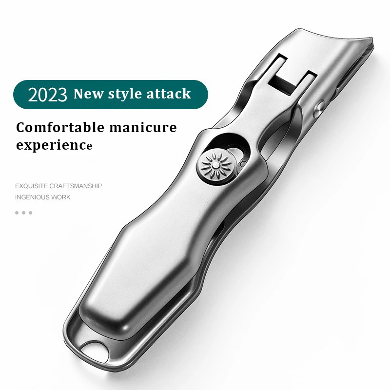 Cortaúñas de alta calidad, cortaúñas único a prueba de salpicaduras, cortaúñas Diagonal, herramientas de manicura de acero inoxidable
