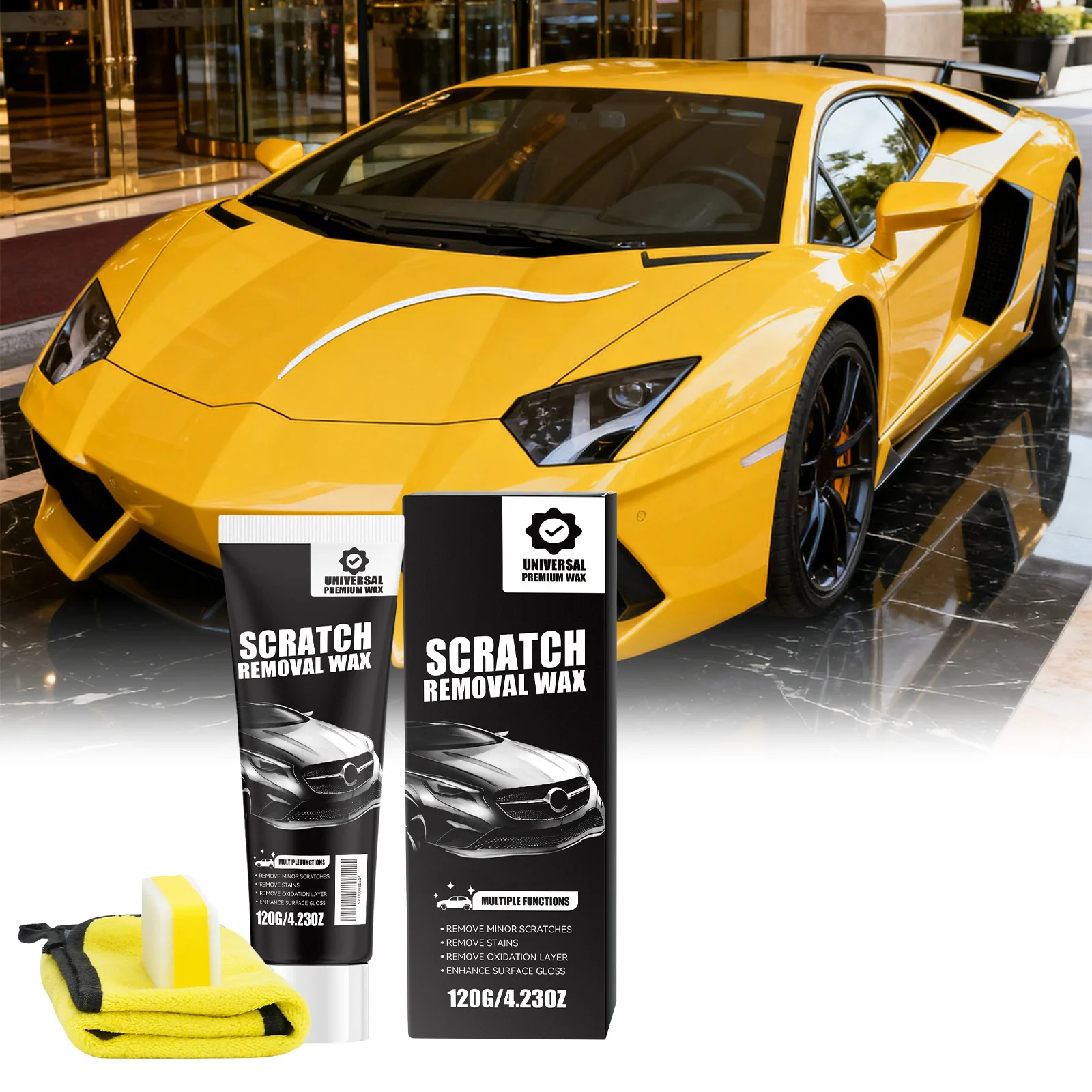 Car Scratch Repair Kit Auto Paint Care Set Daily Shine Protection Easy Polish Remove Fine Scratches Body Paint Maintenance Tool