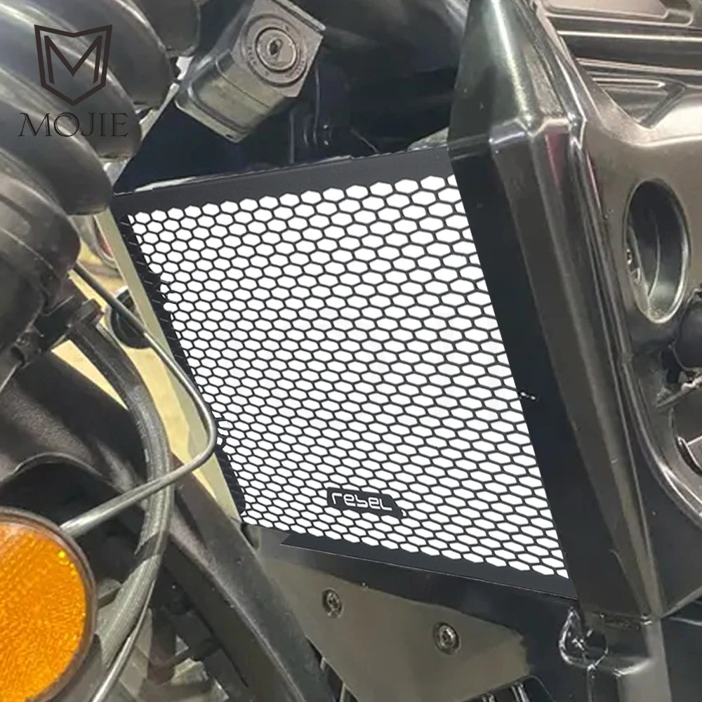 

Motorcycle Radiator Grille Guard Cover Protection For Honda Rebel Cmx 300 500 REBEL 500 REBEL300 2017-2022 2023 2024 2025 2026