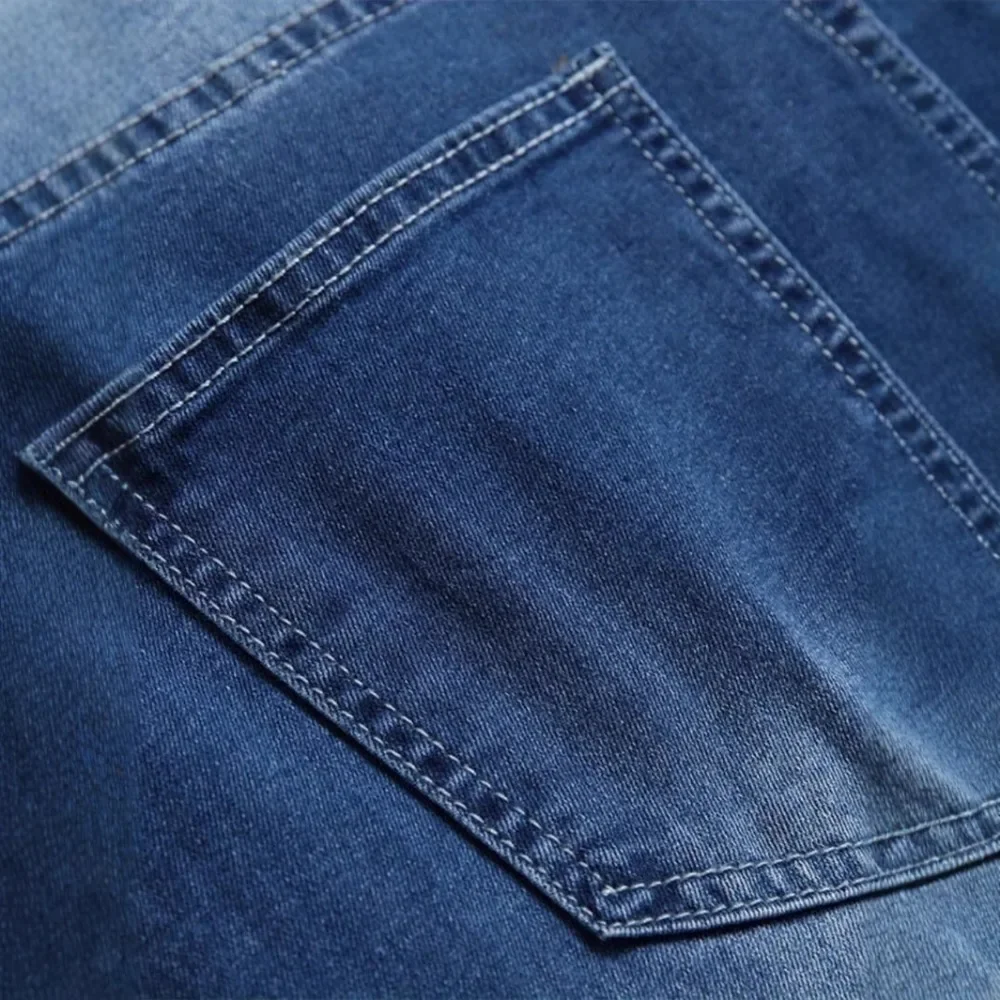 Pantalones vaqueros para hombre, Vaqueros Vintage Wash Basics, pantalones rectos holgados, pantalones lisos de cintura media, pantalones informales