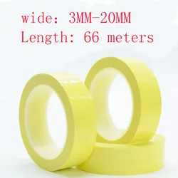 10mm*66M*0.06mm PET High Temp Withstanding Insulation Anti-Flame Adhesive Mylar Tape for Transformer Yellow