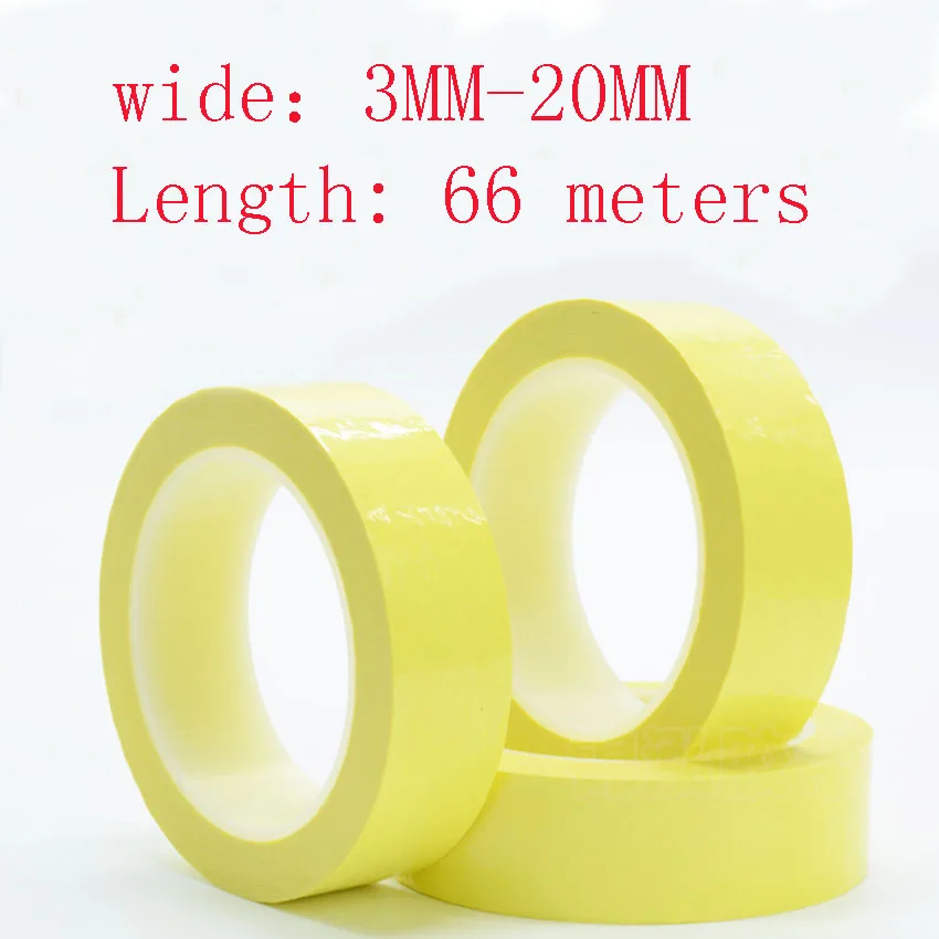 10mm * 66M * 0,06mm PET Izolacja odporna na wysokie temperatury Przeciwpalna taśma samoprzylepna Mylar do transformatora Żółta