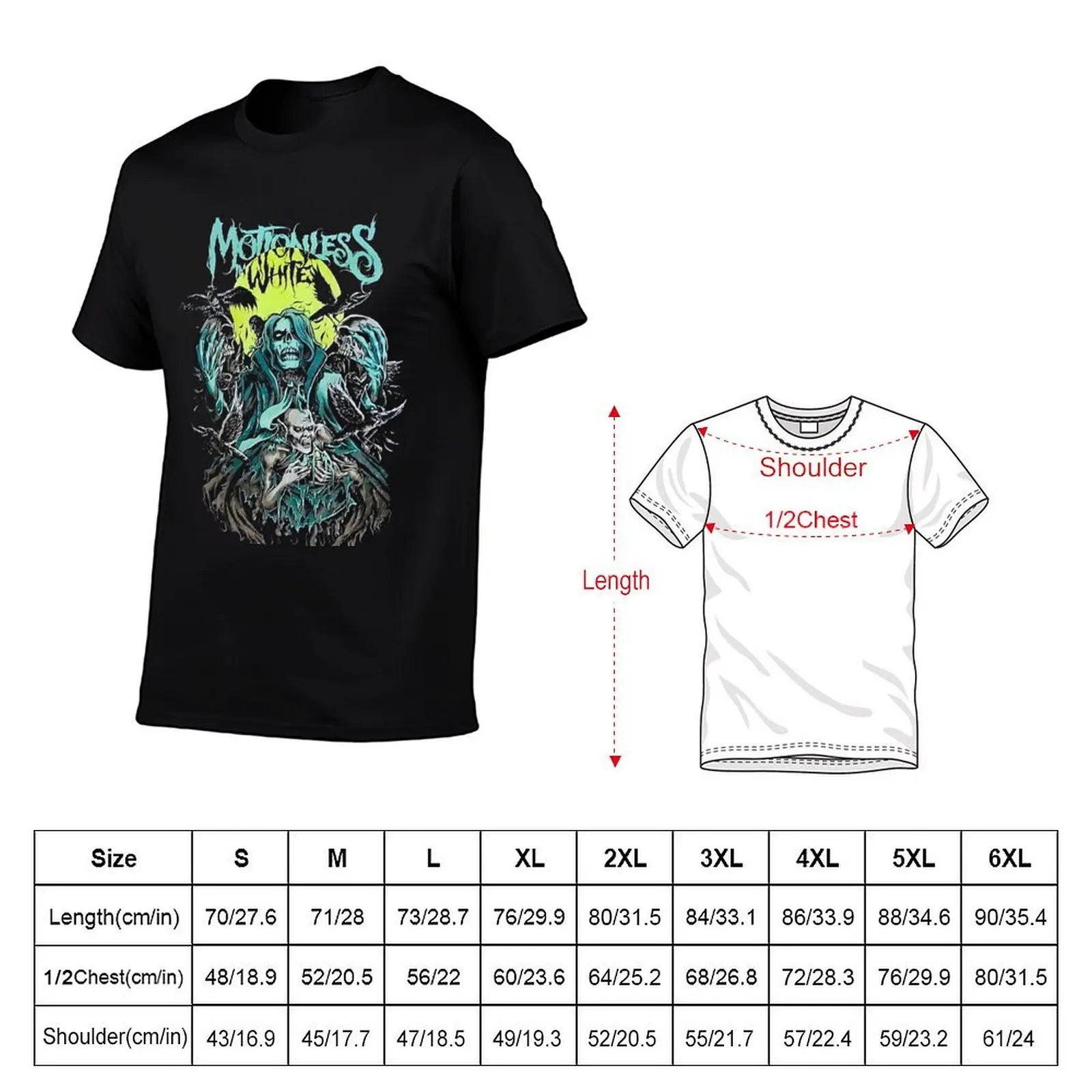 MOTIONLESS IN WHITE BAND T-Shirt summer shirt topping workout shirts for men