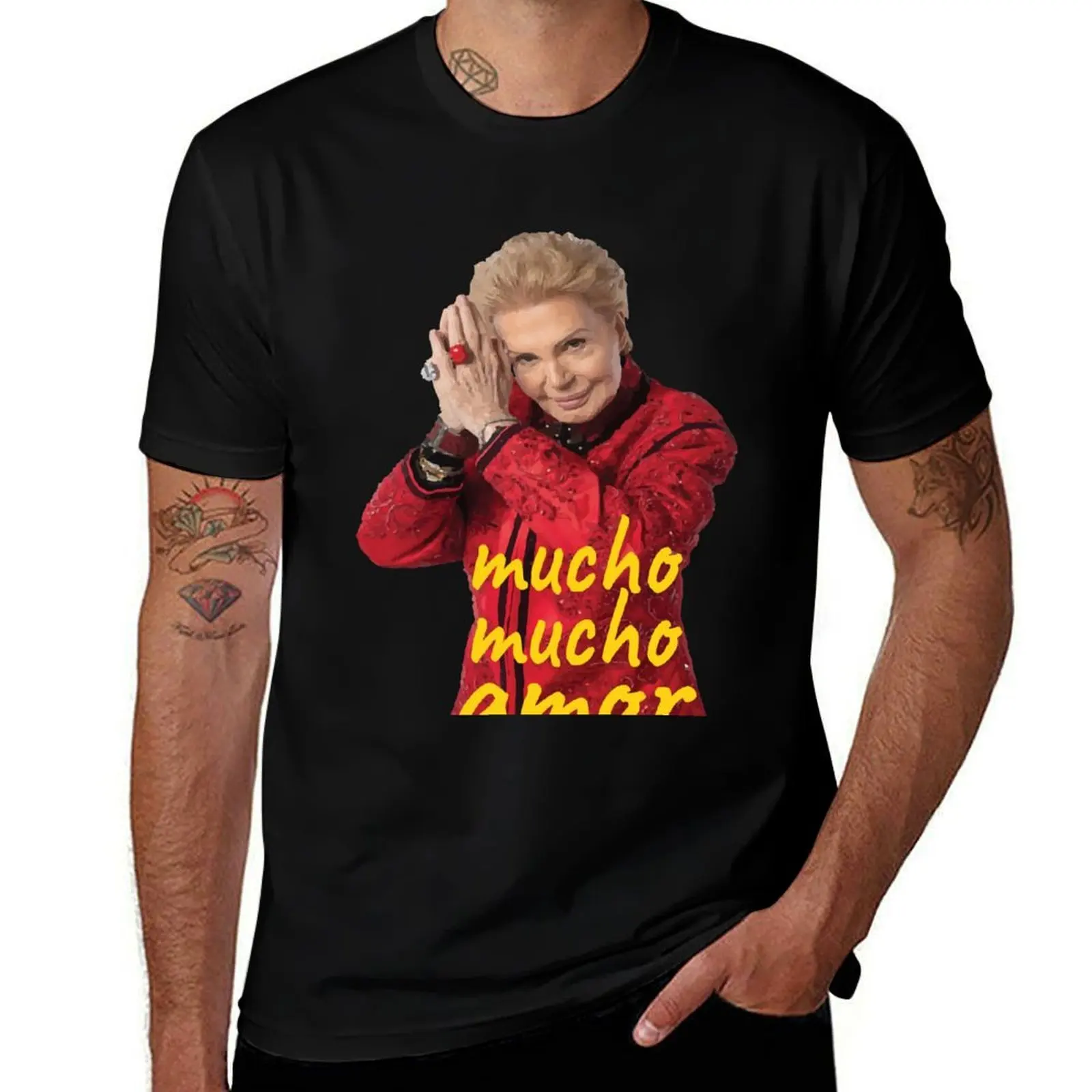 Walter Mercado T-Shirt t shirts for man slim fit black cotton t-shirt plain for man package T-Shirt