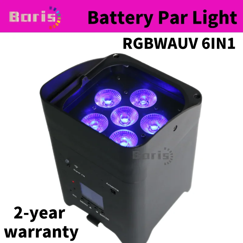 

LED Par Light 6x18W RGBWA UV 6in1/4in1 or only Flightcase Remote Control Portable Par LED Stage Effect Light
