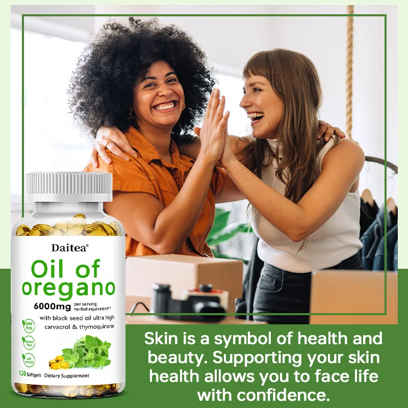 زيت الأوريجانو كبسولات هلامية - يعزز صحة الهضم والأمعاء، وتوازن نباتات الأمعاء، والدورة الدموية، وجهاز المناعة #6