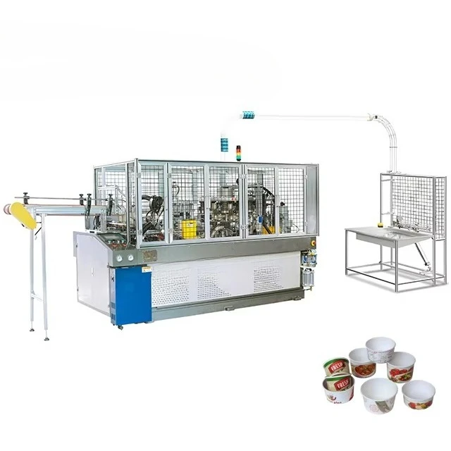 China Manufacturers Fully Automatic 20-50oz Big Size Paper Bowl Making Machine 100-120pcs/Min Paper Soup Bowl Forming Machine