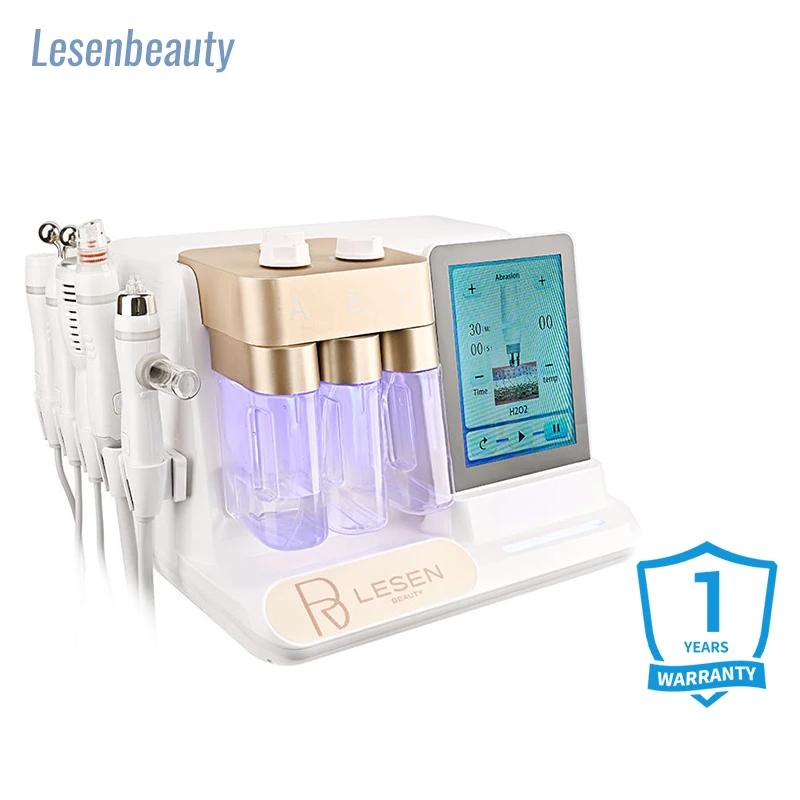 6 in 1 Water Facial Machine Deep Cleansing Aqua Peeling Tightening Hydro Dermabrasion Skin Care Spa Beauty Massager lesen Beaut