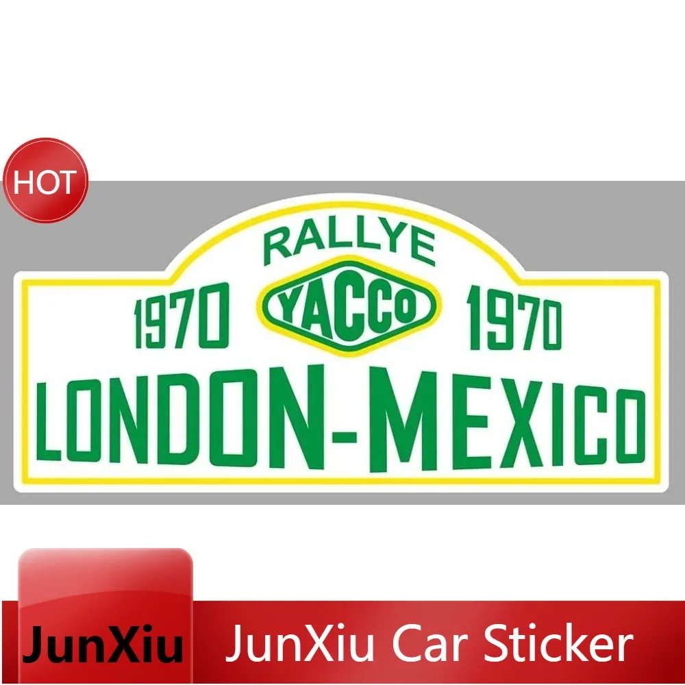 Vinyl Decal Rally Londres Mexico Car Vintage Weatherproof Durable For Shop Glass Door Self Adhesive Store Stickers