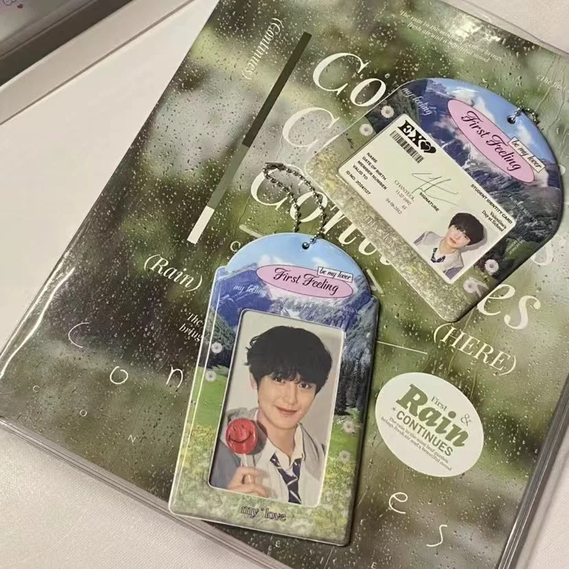 Ins Scenery Series 3inch Card Holder Kpop Photocard Holder Photo Card Holder Bag Pendant School Stationery