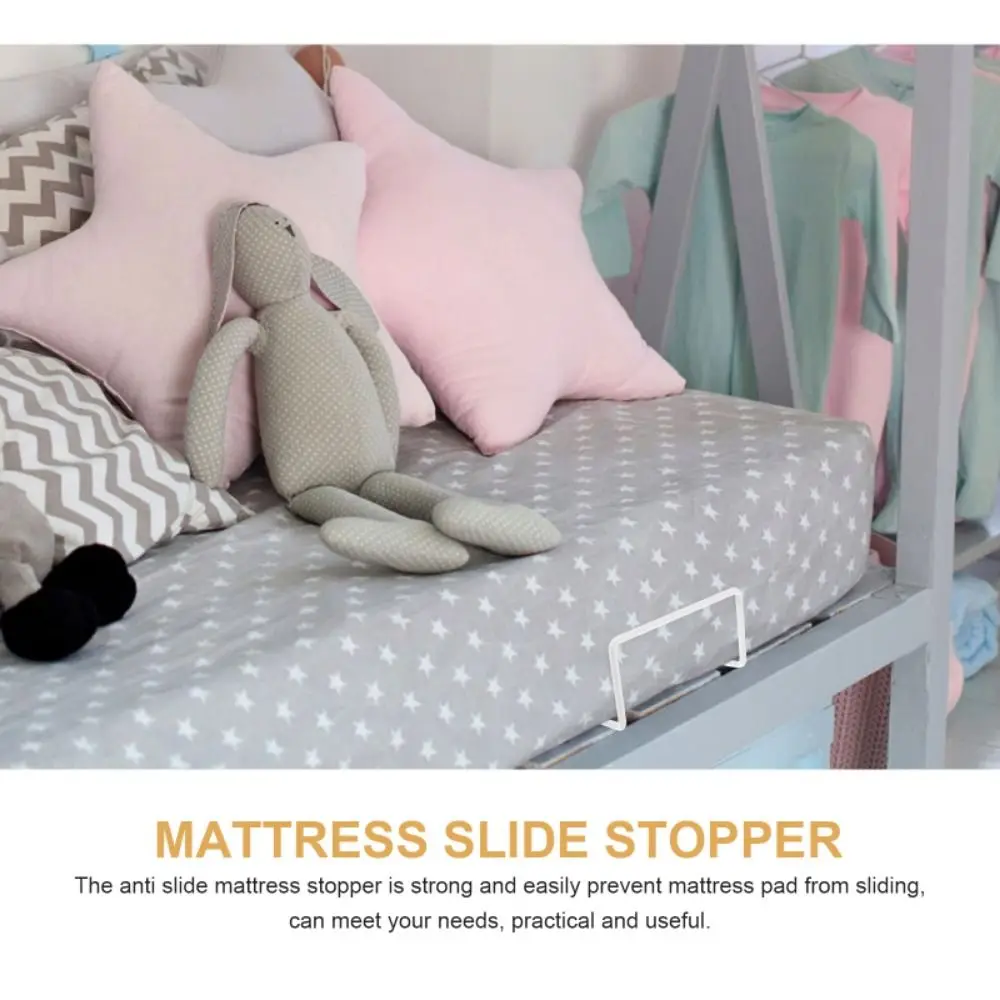 

Противоскользящие фиксаторы для матраса из прочного материала, легко устанавливаемые, без сверления, удобные держатели для матраса.